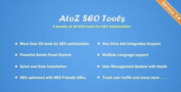 A to Z SEO Tools - Search Engine Optimization Tools source code