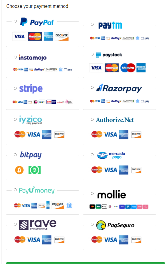 WebPay - PHP ready to use Payment Gateway Integrations Source Codes